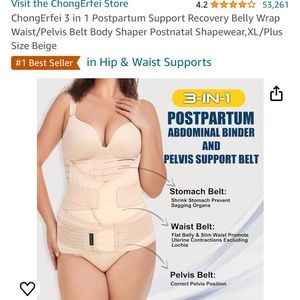 Bundle! Postpartum waist/ belly band XL and Be Band maternity band